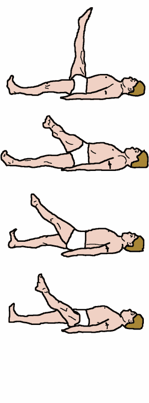 Упражнение пилатес 4. Круг одной ногой